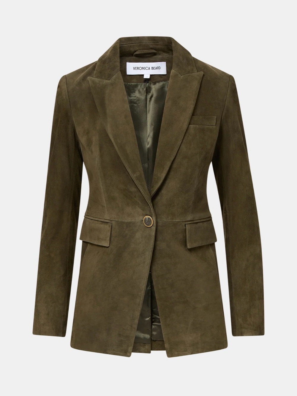 Veronica Beard Duane Suede Dickey Jacket - Picture 2 of 5